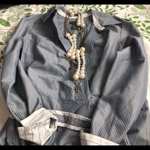 Banana Republic Oxford Style Wrap Dress